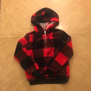 Plaid SHERPA Hoodie